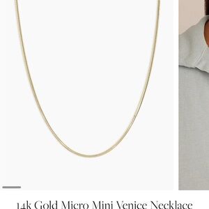 Gorjana Fine Jewelery 14k Gold Venice Necklace